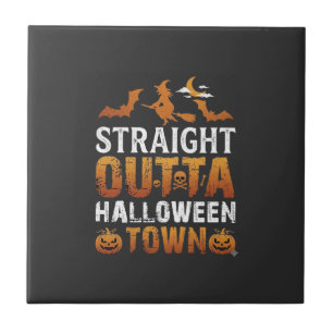 Rechtstreeks uit Halloween Town Heksenmaan Vleermu Tegeltje