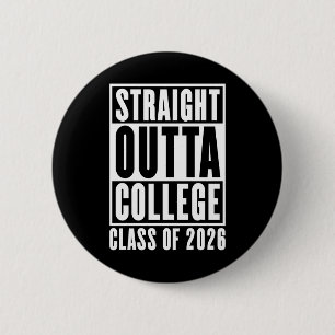Rechtstreeks uit het College Klas van 2026 Ronde Button 5,7 Cm
