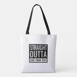 Rechtstreeks uit je tekst leuk grapje grappige mem draagtas