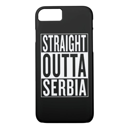 rechtstreeks uit Servië Case-Mate iPhone Case (Achterkant)