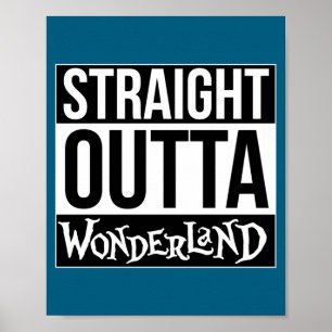 Rechtstreeks uit Wonderland Mad Hatter Lange Mouwe Poster