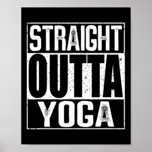 Rechtstreeks uit yoga poster
