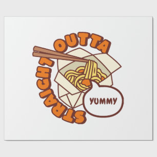 Rechtstreeks uit Yummy Ramen Noedels Cadeaupapier