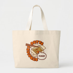 Rechtstreeks uit Yummy Ramen Noodles Grote Tote Bag