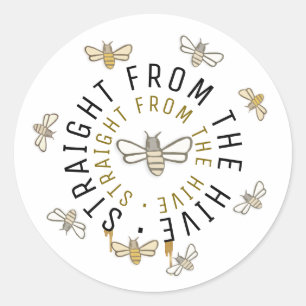 Rechtstreeks van het productetiket van Hive Little Ronde Sticker