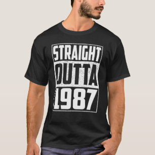 Rechtstreeks Vintage Mannen en W T-shirt