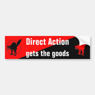 rechtstreekse actie brengt de goederen bumperstick bumpersticker