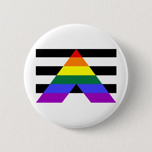 Rechtstreekse bondgenoten ronde button 5,7 cm (Voorkant)