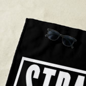 Rechtstreekse uitvoer Voeg uw locatie 3-tekstregel Strandlaken (In situ)