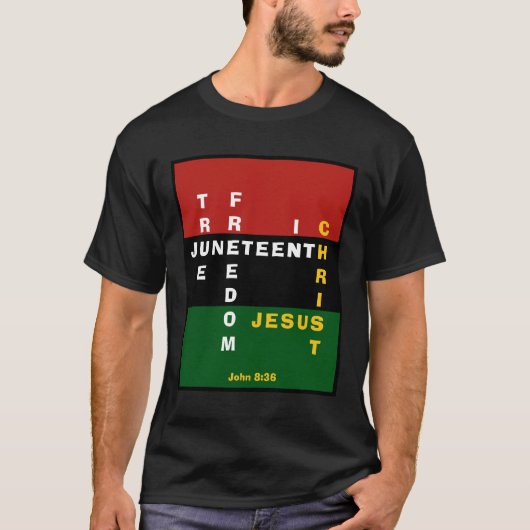 RECHTSTREEKSE VRIJHEID IN DE Christelijke ZESTIGST T-shirt (Voorkant)