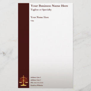 rechtvaardigheid briefpapier