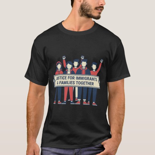 Rechtvaardigheid Voor Immigranten T-shirt (Voorkant)