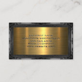 Rechtvaardigheid Weegschaal | Antieke Lijst | Goud Visitekaartje (Achterkant)