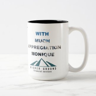 rechtvaardiging tweekleurige koffiemok