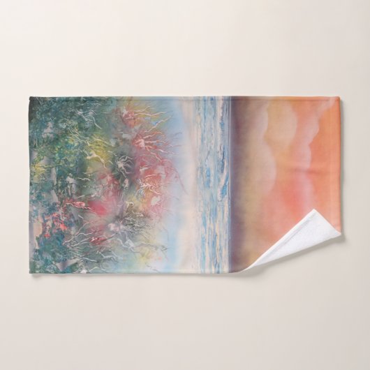 Récif coralien (Serviette à main)