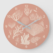 Récif de corail en abricot grande horloge (Recto)