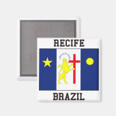 Recife Brazilië Magneet (Voorkant / Achterkant)
