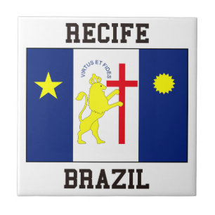 Recife Brazilië Tegeltje