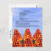 Recipe Apple Cake Recipe Briefkaart (Voorkant / Achterkant)