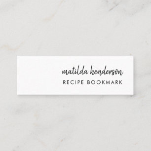 Recipe Book Favorite Recipiite Mini Bladwijzer Car Visitekaartje