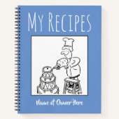 Recipe Book with Owner's Name Notitieboek (Voorkant)
