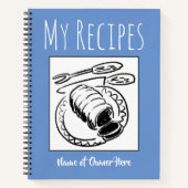 Recipe Book with Owner's Name Notitieboek (Voorkant)