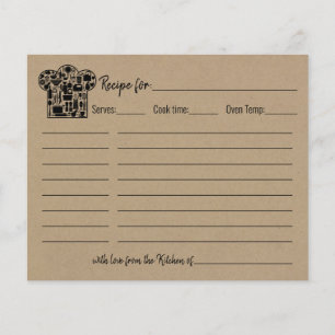 Recipe card vrijgezellenfeest trouwe trouwdouche