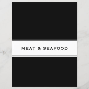 Recipe Cookbook Chapter Divider Vlees en zeevruc