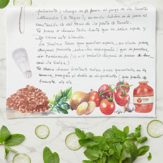 Recipe Heirloom Tea Towels Theedoek (Gevouwen)