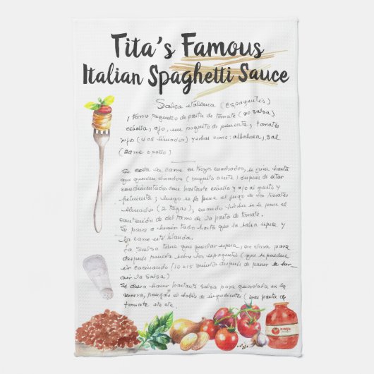 Recipe Heirloom Tea Towels Theedoek (Verticaal)