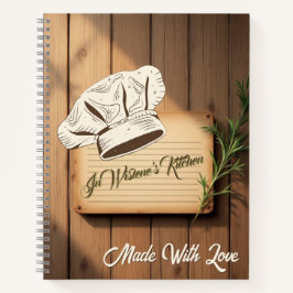 Recipe Journal for New Traditions | Wooden Recipe  Notitieboek