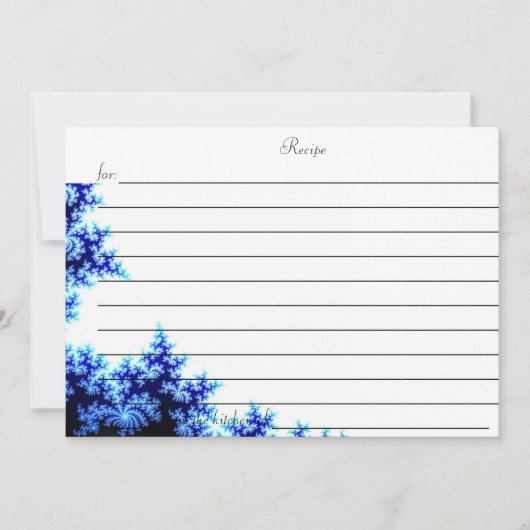 RECIPE-KAART (Voorkant)