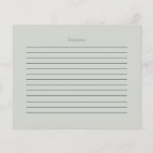 RECIPE-KAART | Pastel Dusty Blue Rozen (Achterkant)