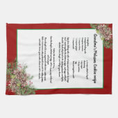 Recipe keepomwille Red Kerstdennengroen Theedoek (Horizontaal)