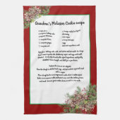 Recipe keepomwille Red Kerstdennengroen Theedoek (Verticaal)