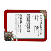Recipe Keepomwille Red Kerstmis  kerstman Magneet (Horizontaal)
