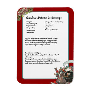 Recipe Keepomwille Red Kerstmis kerstman Magneet
