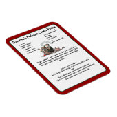 Recipe Keepomwille Red Kerstmis  kerstman Magneet (Rechterzijde)