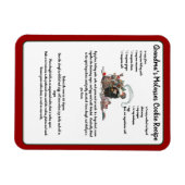 Recipe Keepomwille Red Kerstmis  kerstman Magneet (Horizontaal)