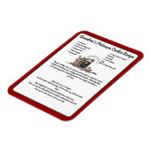 Recipe Keepomwille Red Kerstmis  kerstman Magneet (Linkerzijde)