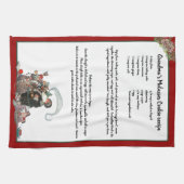 Recipe Keepomwille Red Kerstmis  kerstman Theedoek (Horizontaal)