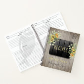 Recipe kookbook monogrammed chef rustige keuken notitieboek (Binnen)