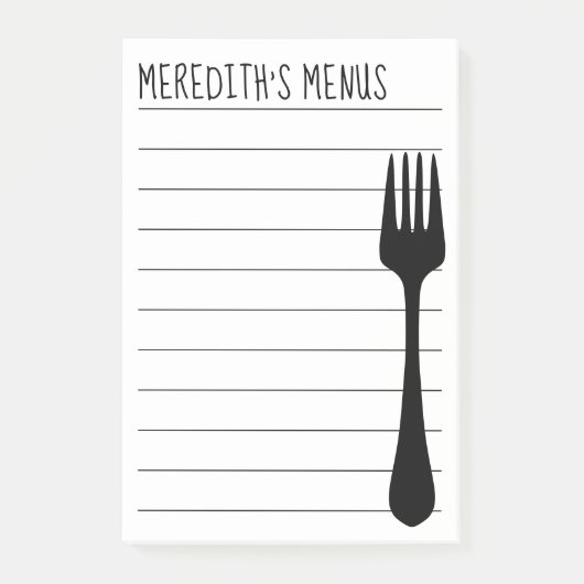 Recipe Sharing Note Pad voor Chef (Voorkant)