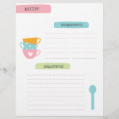 Recipe Template Page Flyer (Voorkant)
