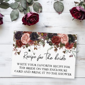 Recipe voor bruid Vrijgezellenfeest Autumn Hallowe Informatiekaartje