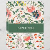 Recipindex voor Appetizer | Stijlvolle Floral | Gr (Voorkant / Achterkant)