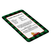 Recipper keepomwille Kerstmis Truck Green Black Ps Magneet (Rechterzijde)