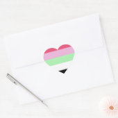 Recipromantische Pride Hart Sticker (Envelop)