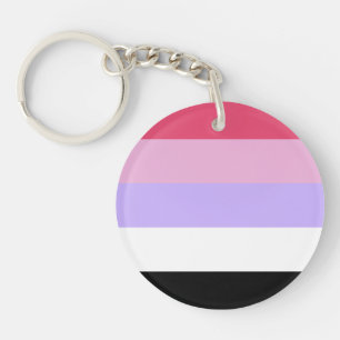Reciproseksuele Pride-vlag Sleutelhanger