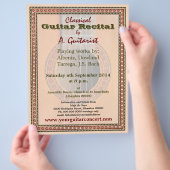 récital de guitare ou prospectus de concert (main)